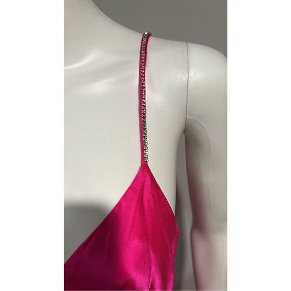 Cinq a Sept Kalena Pink Silk Midi Dress Size 6 - Picture 11 of 12